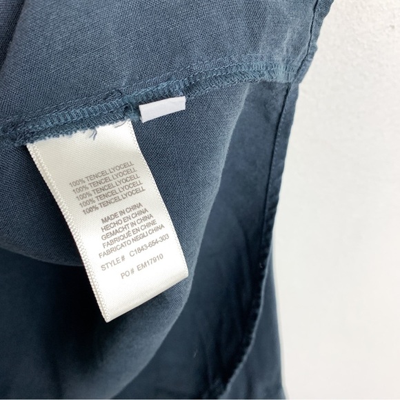 Cloth & Stone by Anthropologie Charcoal Gray Chambray Top Sz M - Picture 7 of 8